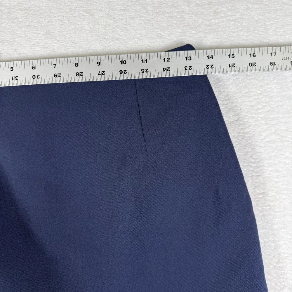 Abercrombie & Fitch Navy Blue Mini Skort Small Side Zip Built-in Shorts Stretch